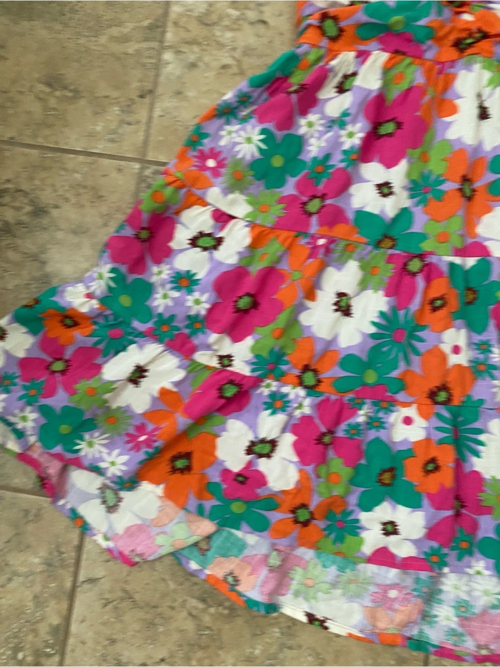 Day+Moon Retro Floral Halter Ruched Bodice Coquette Flowy Mini Feminine Dress S - Picture 6 of 14